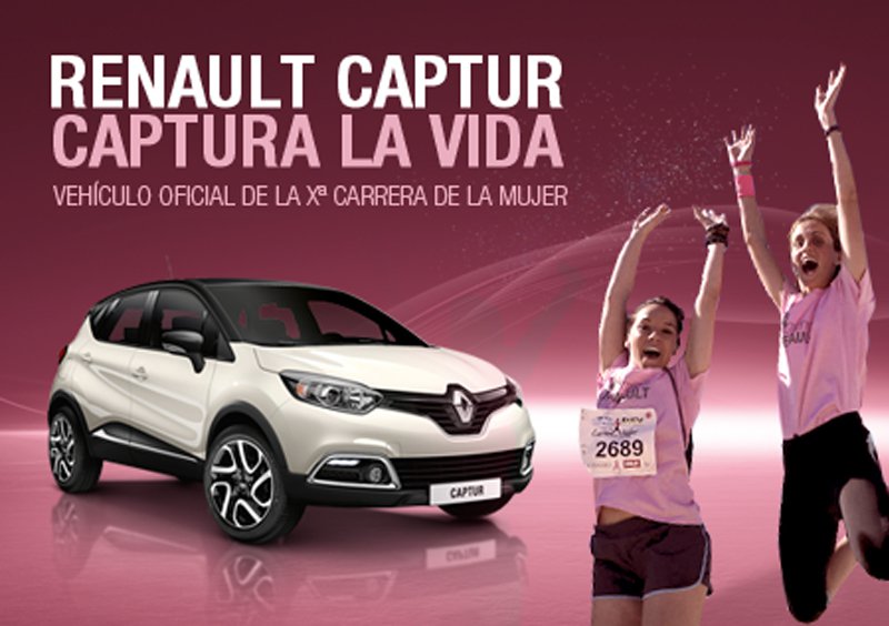 El Renault Captur participa en el Carrera de la Mujer