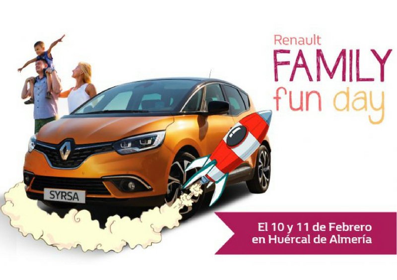 Gran fiesta infantil Renault Family Fun Day Almería 10 y 11 de Febrero